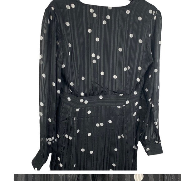 Nwt FRENCH Paris Sheer Polka Dot Dress - Picture 11 of 12